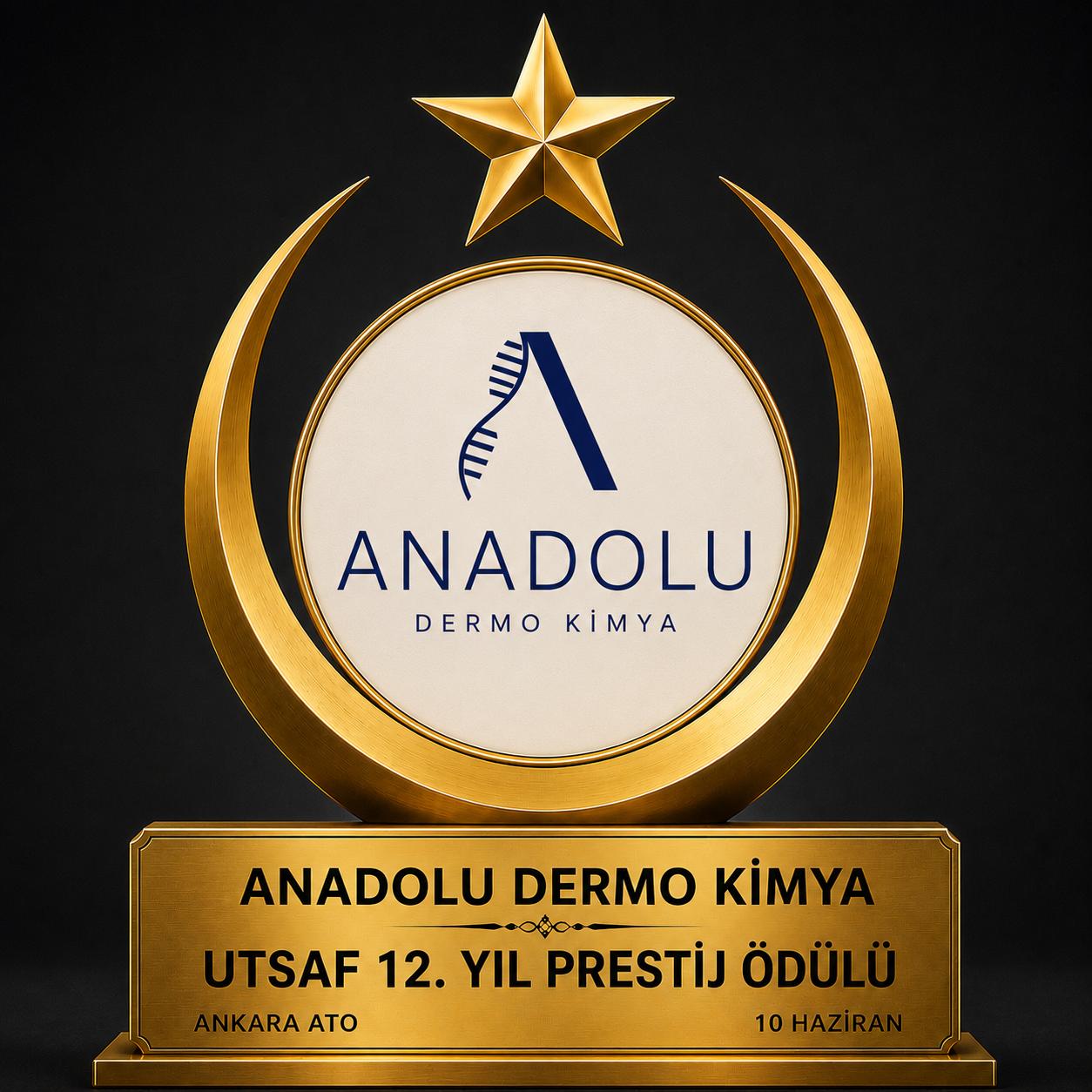 Anadolu Dermo Kimya’ya UTSAF’tan Onur Ödülü: Türkiye’nin Dermo Kozmetik Vizyonuna Güçlü Katkı