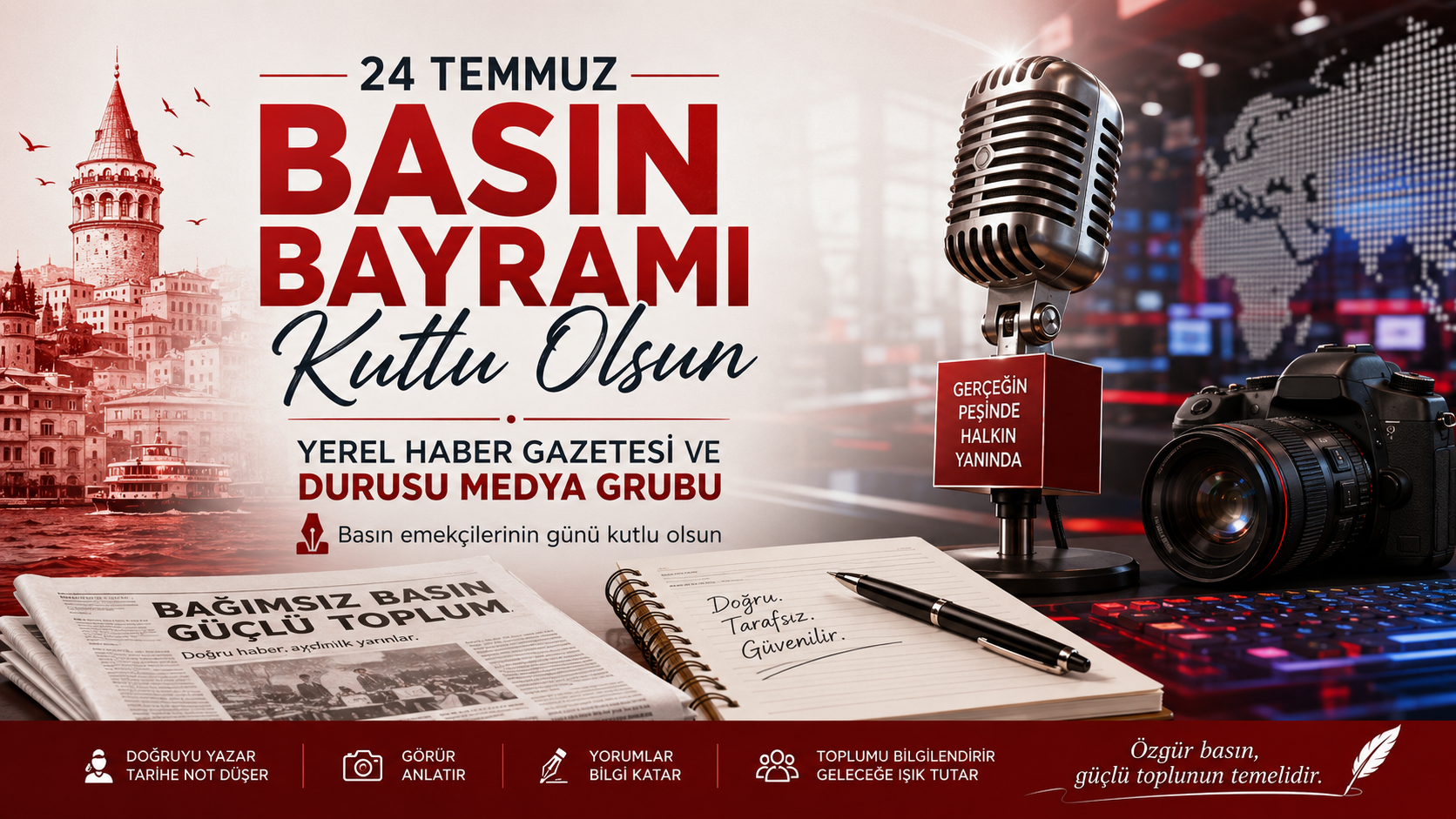 Kalem Susmaz, Hakikat Yolunu Bulur: 24 Temmuz Basın Bayramı Kutlu Olsun