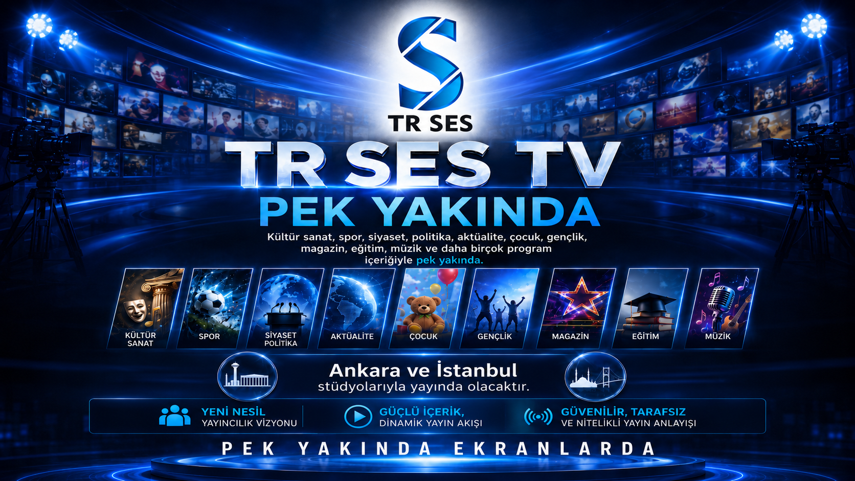 TR SES TV’DEN YENİ YAYIN ATAĞI: ANKARA VE İSTANBUL STÜDYOLARIYLA EKRANLARA GÜÇLÜ GELİYOR